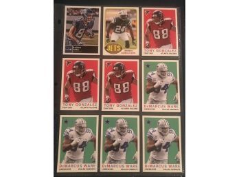 Lot Of 9 Star Football Cards