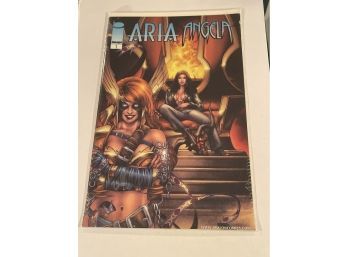 ARIA ANGELA #1 Image Comics 2000 Anacleto Dynamic Forces GOLD Variant Spawn