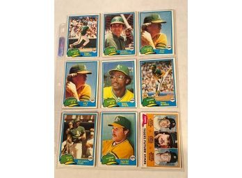 Lot Of (18) 1981 Topps Baseball Cards