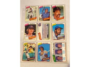 Lot Of (18) 1980 Topps Baseball Cards