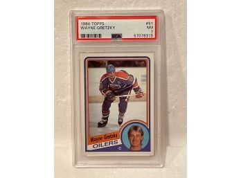 1984 Topps #51 WAYNE GRETZKY Graded  PSA 7