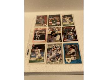 Mark McGwire 9 Assorted Cards