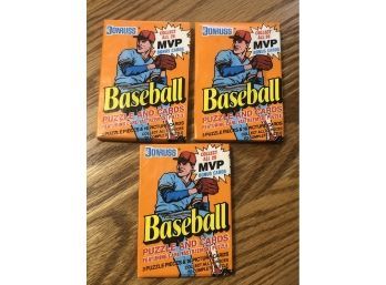 1990 Donruss Wax Packs Lot Of 3