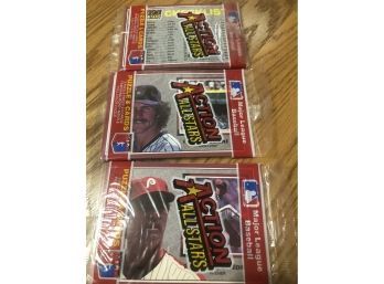 1983 Donruss Action All Stars Lot Of (3) Unopened Packs.