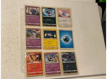 Pokemon Assorted 9 Card Lot