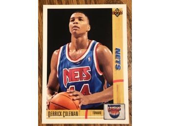 1991 Upper Deck Derrick Coleman Rookie Card