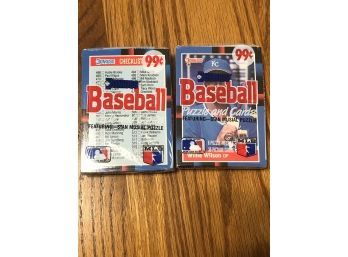 1988 Donruss Cello Packs Lot Of 2