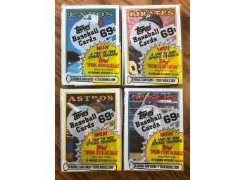 1988 Topps Cello Pack Lot Of 4