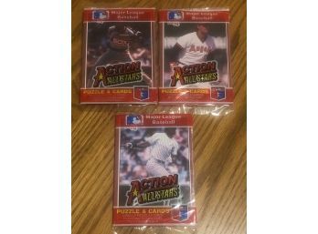 1984 Donruss Action All Stars Lot Of (3) Unopened Packs.