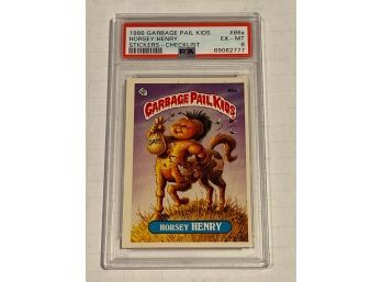 GARBAGE PAIL KIDS 1986 3RD SERIES 3 86A HORSEY HENRY Checklist GRADED PSA 6