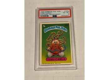 1986 Garbage Pail Kids Stickers CURLY CARLA #103b Series 3  PSA 6 LOW POP