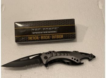 Tac-Force Speedster Model Pocket Knife TF-705 Combo Edge Stainless USA Design