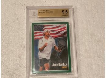 2001 Netpro #1  Andy Roddick  BGS 9.5