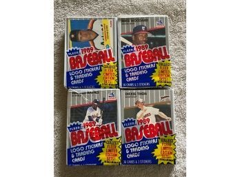 1989 Fleer Cello Pack Lot Of 4. Griffey JR Rookie?