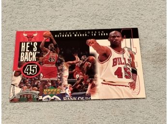 1995 Upper Deck Jumbo Michael Jordan Card