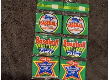 1990 Topps Rak Pak Lot Of 2.  Frank Thomas Rookie!!