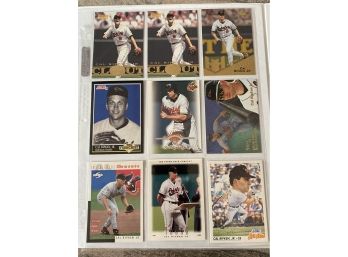 Cal Ripken Baseball Card Lot Of 9