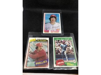 Lot  Of (3) Mike Schmidt Baseball Cards