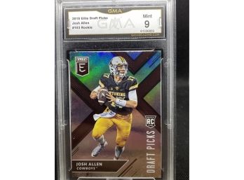 2018 Panini Elite Draft Picks Josh Allen #103 GMA 9 MINT Rookie RC