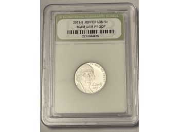 2011 S Jefferson Nickel DCAM Gem Proof