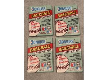 1991 Donruss Baseball Cards 4 Packs Unopened