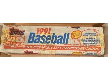 1991 Topps Baseball Complete Set Factory Sealed 792 Cards Chipper Jones RC