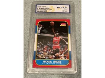 1996-97 Fleer Decade Of Excellence #4 Michael Jordan Card WCG 10 Gem Mint