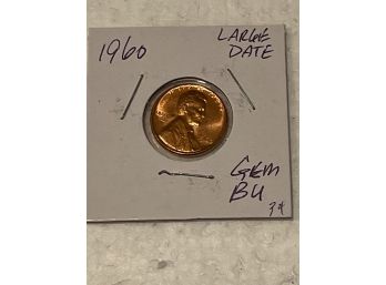 Lincoln Penny 1960 Large Date