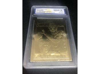 2000 Dan Marino 23K Gold WCG 10 Gem Mint