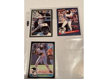 Eddie Murray Lot Of 3 Large  Cards