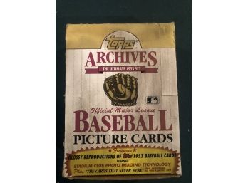 1991 Topps In Archives Baseball Empty Wax Pack Box
