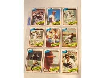 Lot Of (18) 1980 Topps Baseball Cards