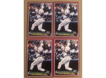 Lot Of (4) 1984 HOF Dale Murphy Baseball Cards