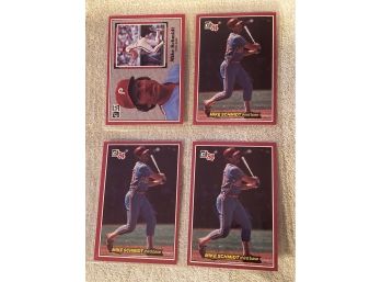 Mike Schmidt Lot Of (4) Baseball Cards