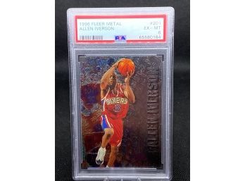 1996 Fleer Metal Allen Iverson PSA 6