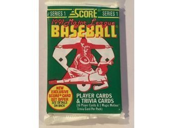 1991 Score Baseball Pack Sealed