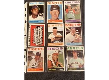 1964 Topps Lot Of 9