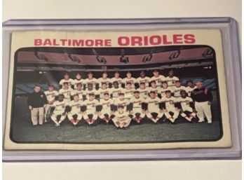 Topps 1973 Baltimore Orioles Team