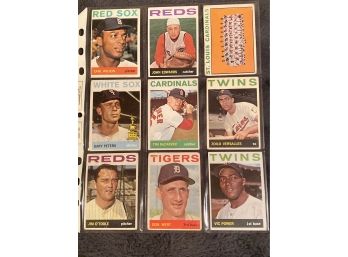 1964 Topps Lot Of 9