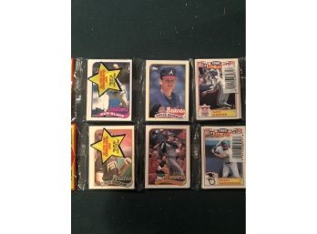 1989 Topps Baseball Card Rak Pak Pack Lot Of 2