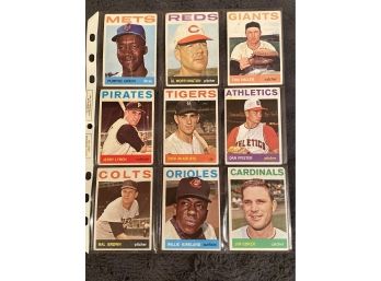 1964 Topps Lot Of 9