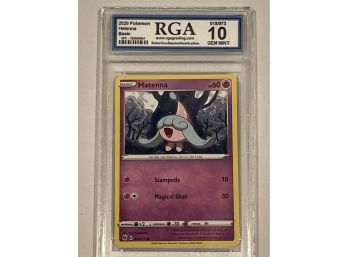 2020 Pokemon Hatenna Basic RGA Gem Mint 10