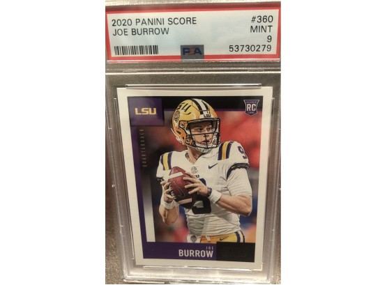 2020 Panini Score Joe Burrow PSA Mint 9