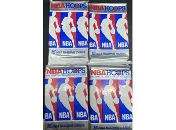 1990/1991 Hoops Unopened  Packs Lot Of 4. Jordan!!