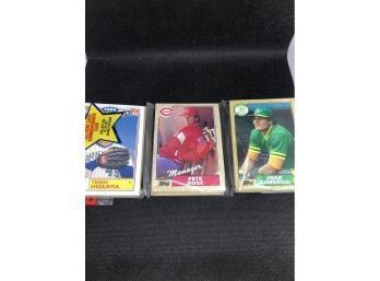 1987 Topps Unopened Rack With Canseco And Rose Both On Top!