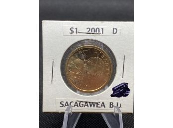 2001 P Sacagawea Dollar ~ With Eagle In Flight Reverse