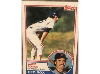 1983 Topps Wade Boggs Rookie Card