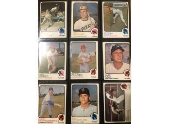 Lot Of (18) Assorted 1973 Topps Baseball Cards