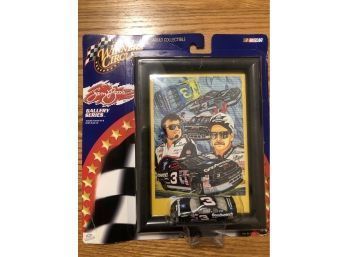 Dale Earnhardt Winners Circle Gallery Series Framed Art & 1/64 Scale Car