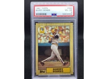 1987 Topps #320 Barry Bonds Rc Psa 4